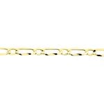 Bracelet Ophelio Maille Alternee 1/1 Or Jaune - Bracelets cha&icirc;ne Homme | Histoire d&rsquo;Or