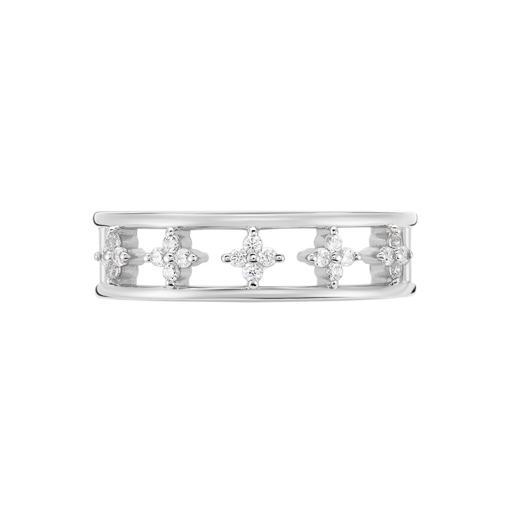 Bague Isia Argent Blanc Oxyde De Zirconium - Bagues avec pierre Femme | Histoire d’Or