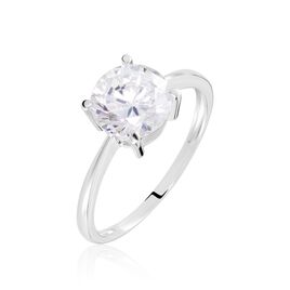 Solitaire Abriel Or Blanc Oxyde De Zirconium - Bagues solitaires Femme | Histoire d’Or