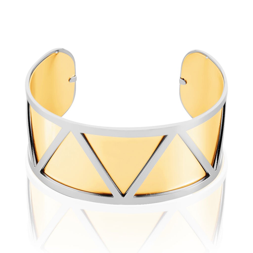 Bracelet Jonc Acier Blanc - Bracelets joncs Femme | Histoire d’Or