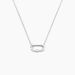 Collier Infini Pop Argent Blanc Oxyde De Zirconium - Colliers fantaisie Femme | Histoire d’Or