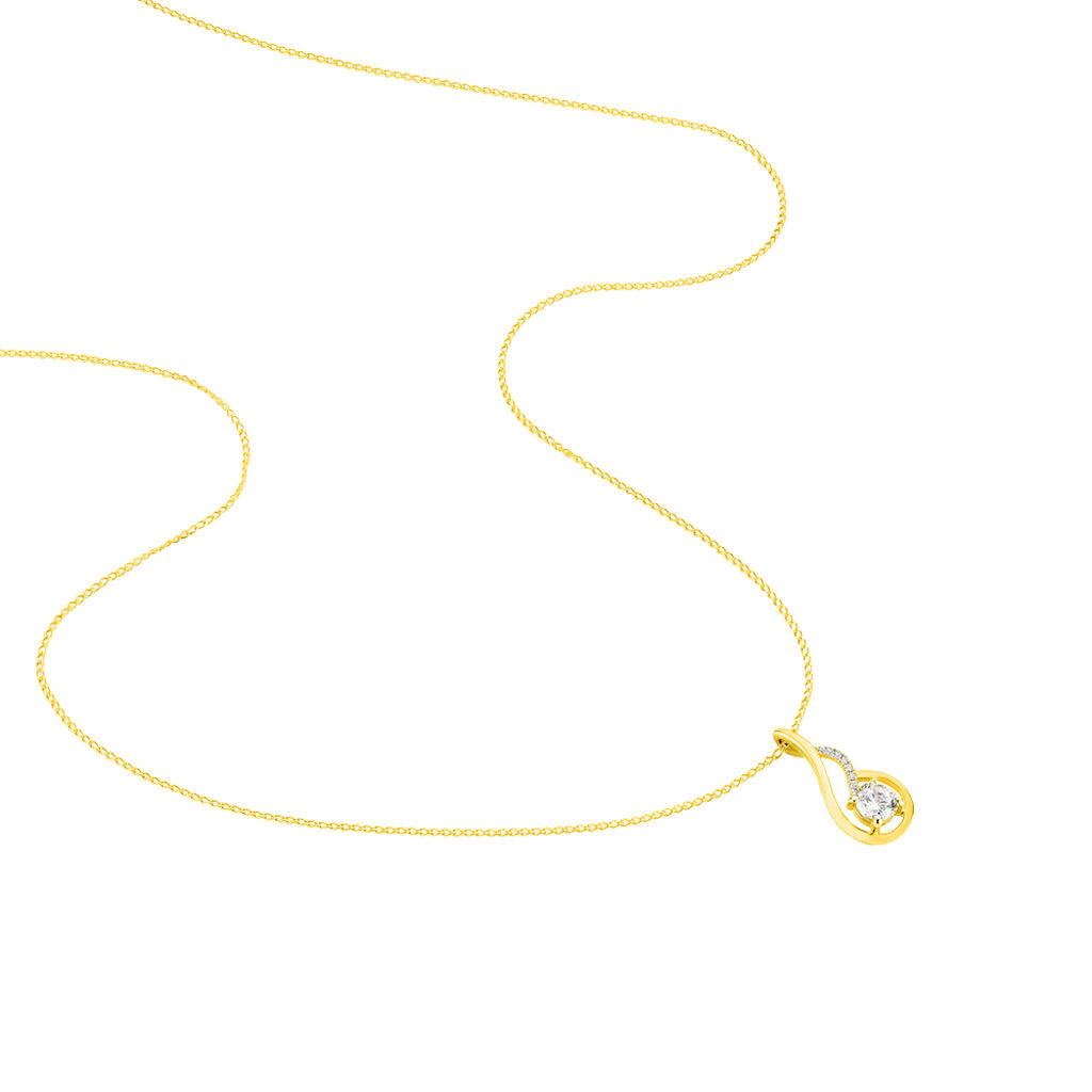 Collier Koline Or Jaune Oxyde De Zirconium - Colliers Femme | Histoire d’Or