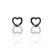 Boucles D'oreilles Puces Miranda Or Blanc Diamant - Clous d'oreilles Femme | Histoire d’Or