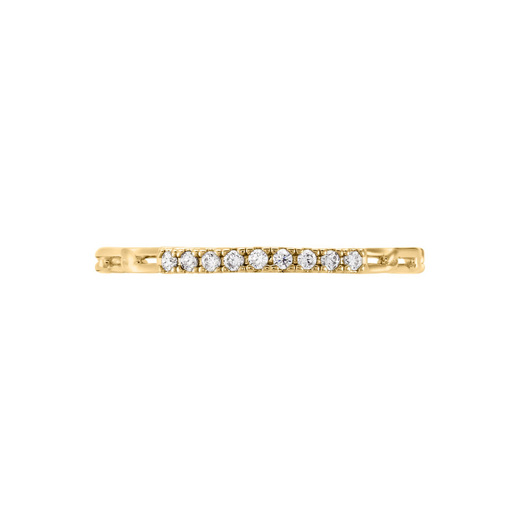 Bague Grady Plaqué Or Jaune Oxyde De Zirconium - Bagues avec pierre Femme | Histoire d’Or