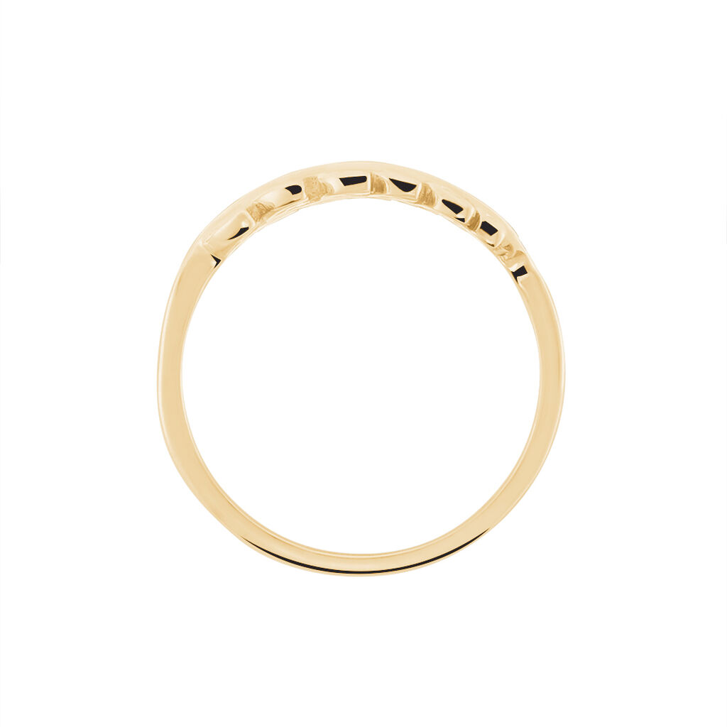Bague Luz Plaque Or Jaune Oxyde De Zirconium - Bagues avec pierre Femme | Histoire d’Or
