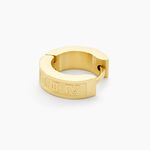 Cr&eacute;ole Unitaire Gareth Acier Jaune - Boucles d'oreilles cr&eacute;oles Homme | Histoire d&rsquo;Or