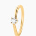 Bague Dympna Or Jaune Diamant - Bagues solitaires Femme | Histoire d’Or