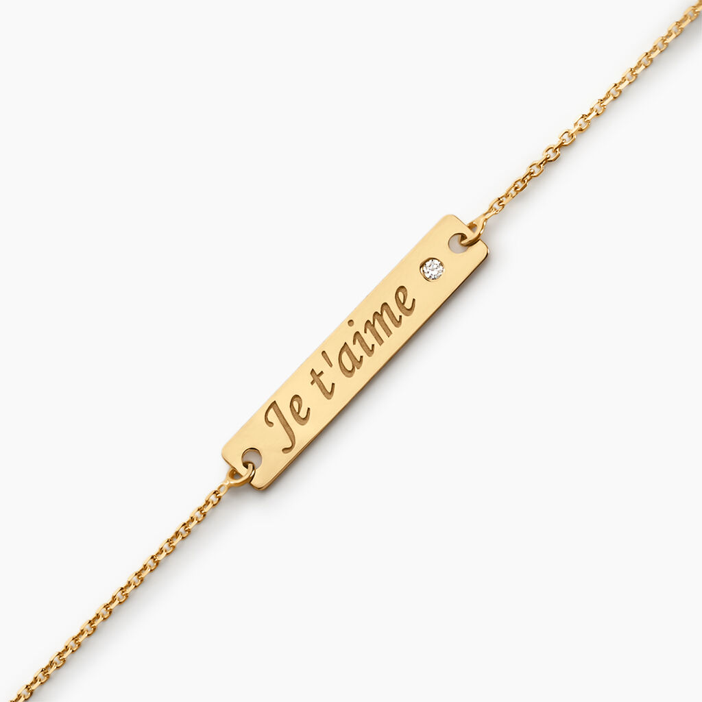 Bracelet Or Jaune Xaverianne Oxyde - Bracelets Femme | Histoire d’Or