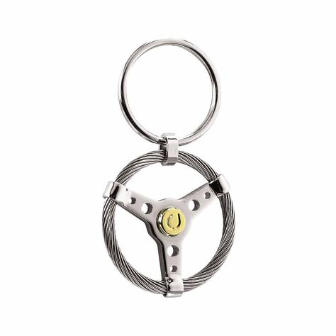 Porte Clefs Mariemeae Acier Bicolore - Autres bijoux Homme | Histoire d&rsquo;Or