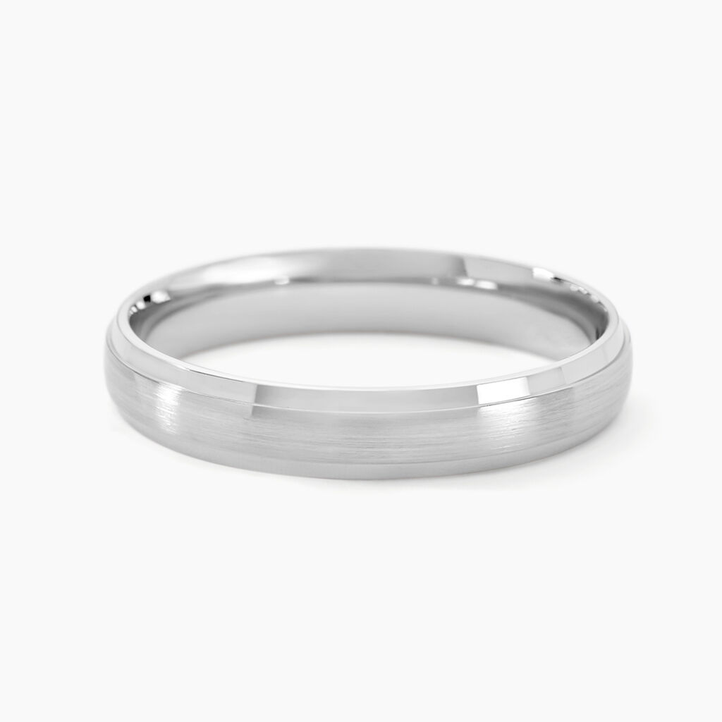 Alliance Hevan Demi Jonc Palladium Blanc - Alliances Homme | Histoire d’Or