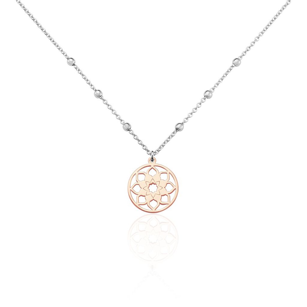 Collier Argent Bicolore Vicencio - Colliers fantaisie Femme | Histoire d&rsquo;Or