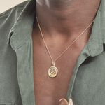 Pendentif Vierge A L'enfant Ovale Or Jaune - Pendentifs Bapt&ecirc;me Famille | Histoire d&rsquo;Or