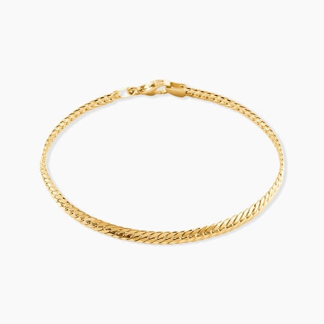 Bracelet Izel Maille Anglaise Or Jaune - Bracelets cha&icirc;ne Femme | Histoire d&rsquo;Or