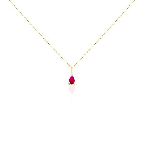 Collier Goutte Or Jaune Rubis - Colliers Femme | Histoire d’Or