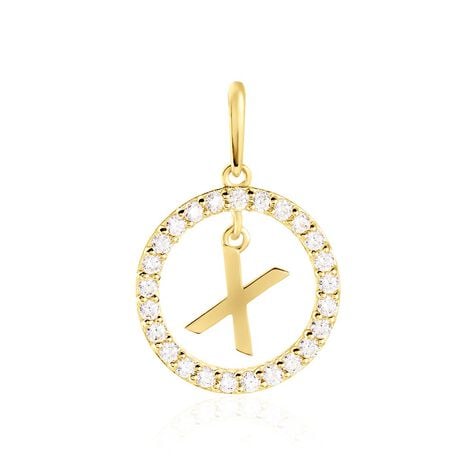 Pendentif Gabe Or Jaune Oxyde De Zirconium - Pendentifs Femme | Histoire d’Or