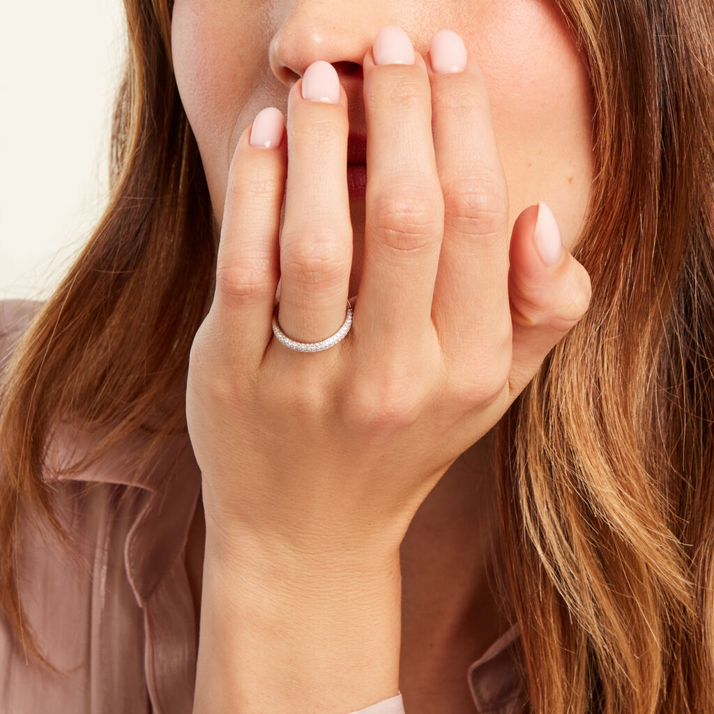 Alliance Joshua Or Blanc Diamant - Alliances Femme | Histoire d’Or