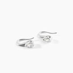 Boucles D'Oreilles Pendantes Huge Argent Blanc Oxyde De Zirconium - Boucles d'oreilles fantaisie Femme | Histoire d&rsquo;Or