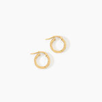 Cr&eacute;oles Xanthia Argent Dor&eacute; A L'Or 750/1000 - Boucles d'oreilles cr&eacute;oles Femme | Histoire d&rsquo;Or