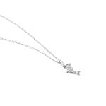 Collier Court Argent Blanc Giullia Motif Oxyde De Zirconium - Ras de cou Femme | Histoire d&rsquo;Or