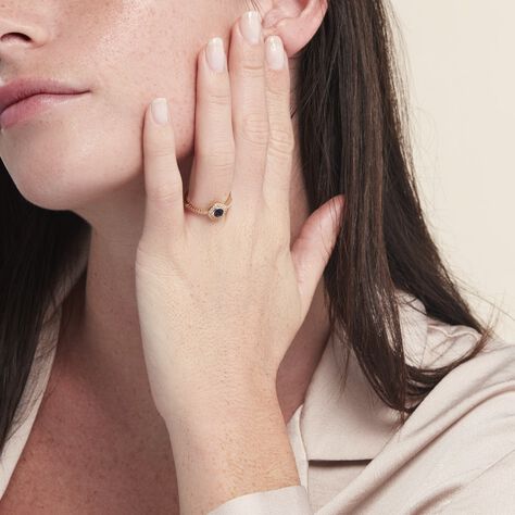 Bague Plaqué Or Eugenie Pierre Synthétique - Bagues avec pierre Femme | Histoire d’Or