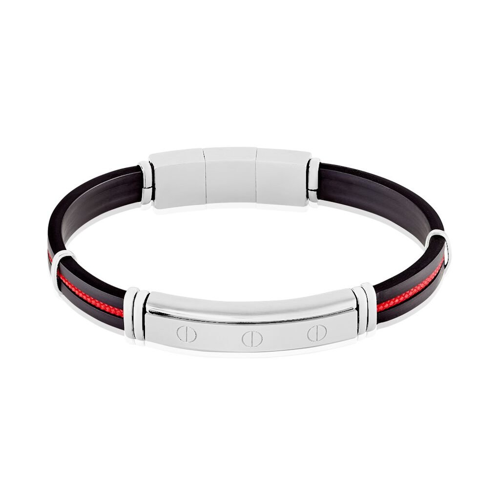 Bracelet Jourdan Magnus Caoutchouc Bleu - Bracelets cordon Homme | Histoire d&rsquo;Or