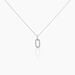 Collier Tracee Argent Blanc Oxyde De Zirconium - Colliers fantaisie Femme | Histoire d’Or