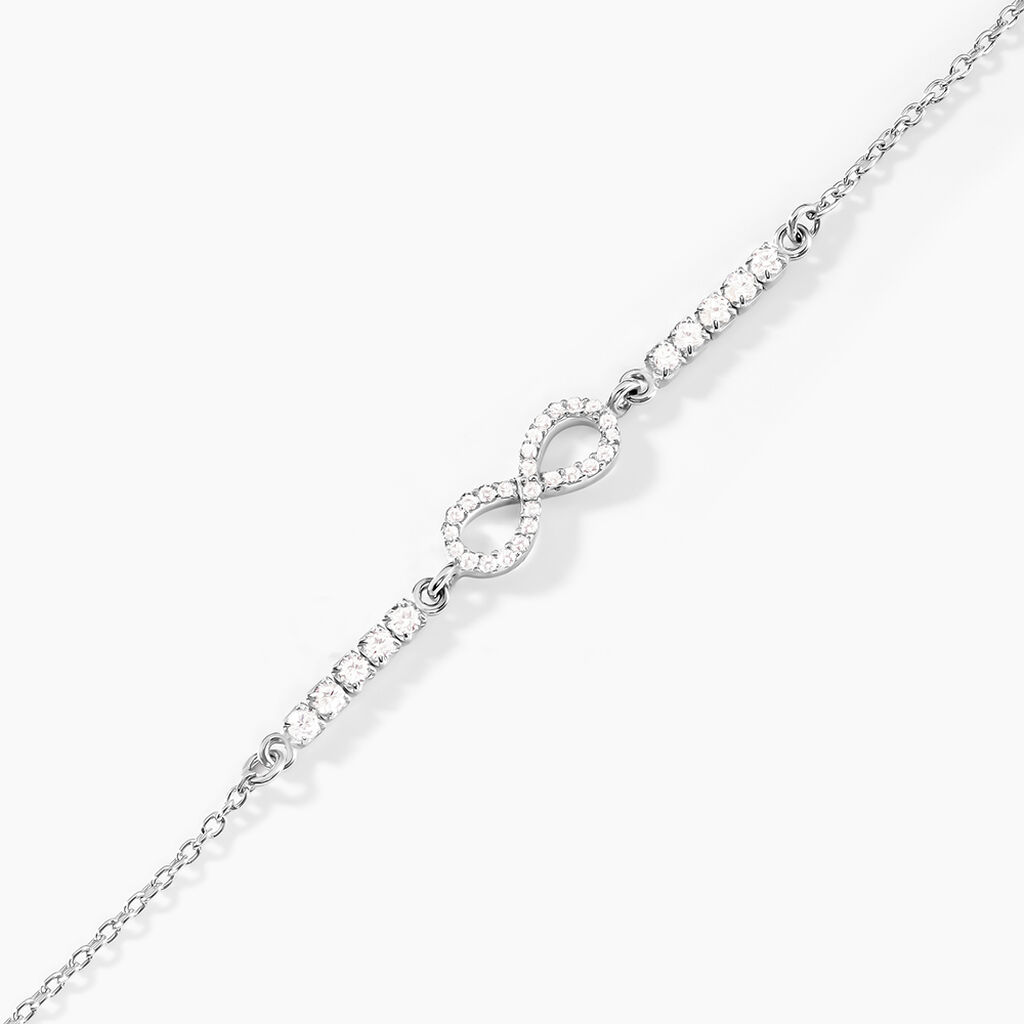 Bracelet Syliana Argent Blanc Oxyde De Zirconium - Bracelets Femme | Histoire d&rsquo;Or