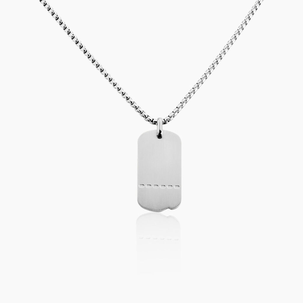 Collier Italo Acier Blanc