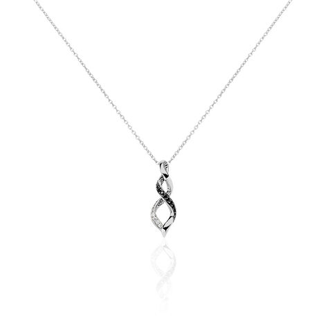Collier Claudia Argent Blanc Oxyde De Zirconium - Colliers fantaisie Femme | Histoire d’Or