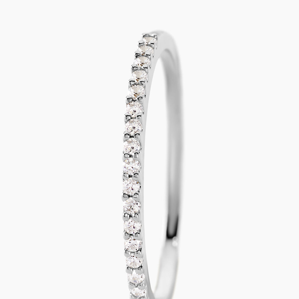 Bague Jaquelyn Argent Blanc Oxyde De Zirconium - Bagues avec pierre Femme | Histoire d’Or