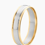 Alliance Romaine Ruban Plat Or Bicolore - Alliances Unisex | Histoire d&rsquo;Or