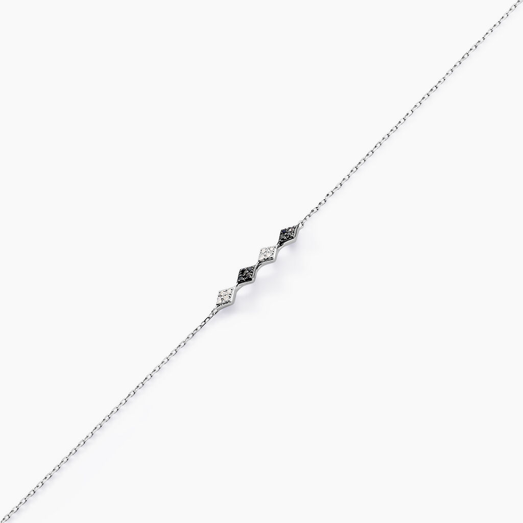 Bracelet Enid Or Blanc Diamant - Bracelets Femme | Histoire d&rsquo;Or