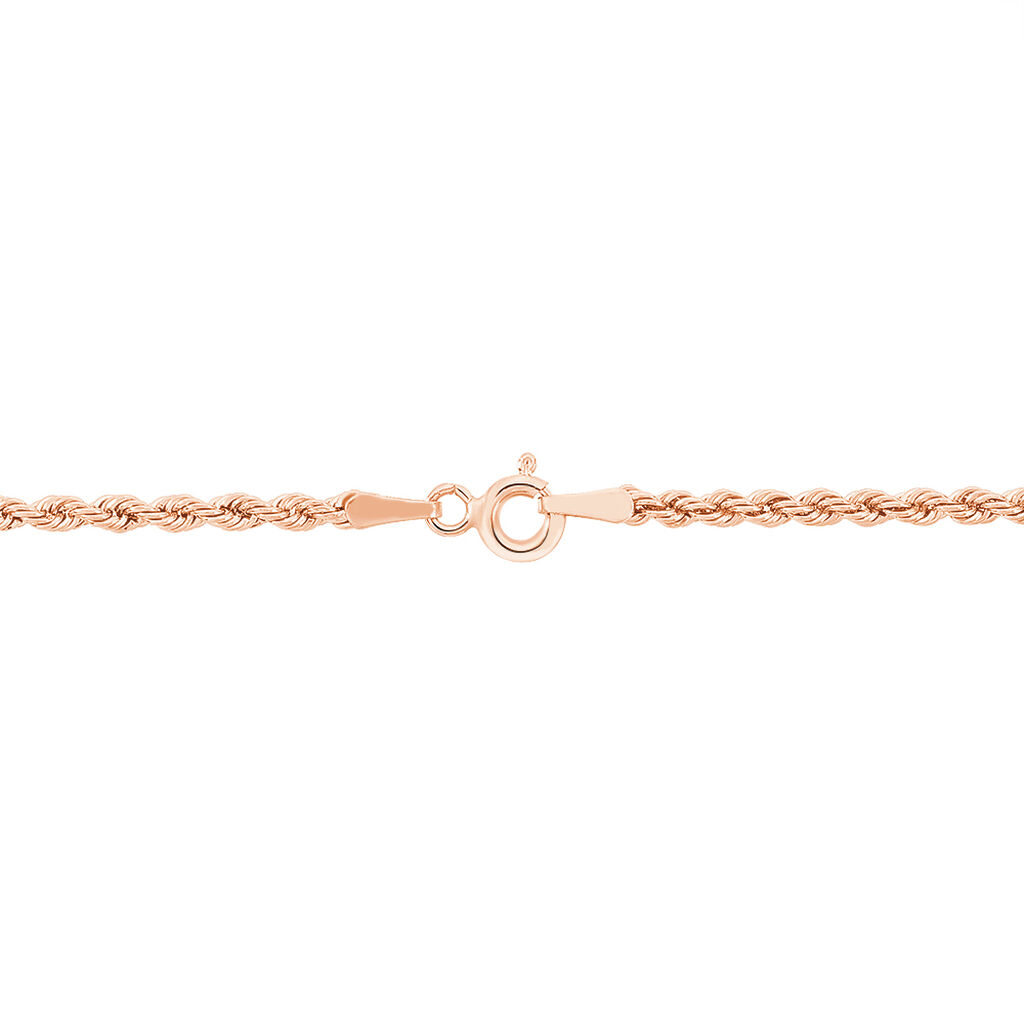 Bracelet Jerry Maille Corde Or Rose - Bracelets chaîne Femme | Histoire d’Or