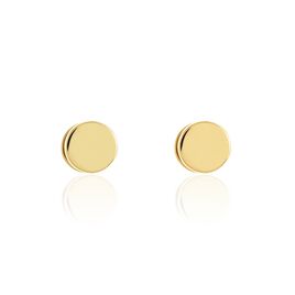 Boucles D'oreilles Puces Jourdan Eas Acier Doré - Boucles d'oreilles fantaisie Homme | Histoire d’Or