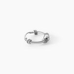Cr&eacute;ole Unitaire Ian Argent Blanc - Piercings d'oreilles Homme | Histoire d&rsquo;Or