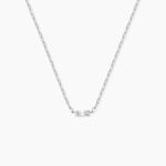 Collier Nigelle Argent Blanc Oxyde De Zirconium - Colliers fantaisie Femme | Histoire d&rsquo;Or