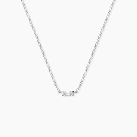 Collier Nigelle Argent Blanc Oxyde De Zirconium - Colliers fantaisie Femme | Histoire d&rsquo;Or