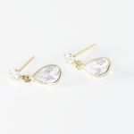 Boucles D'oreilles Pendantes Lika Or Jaune Oxyde De Zirconium - Boucles d'oreilles pendantes Femme | Histoire d&rsquo;Or