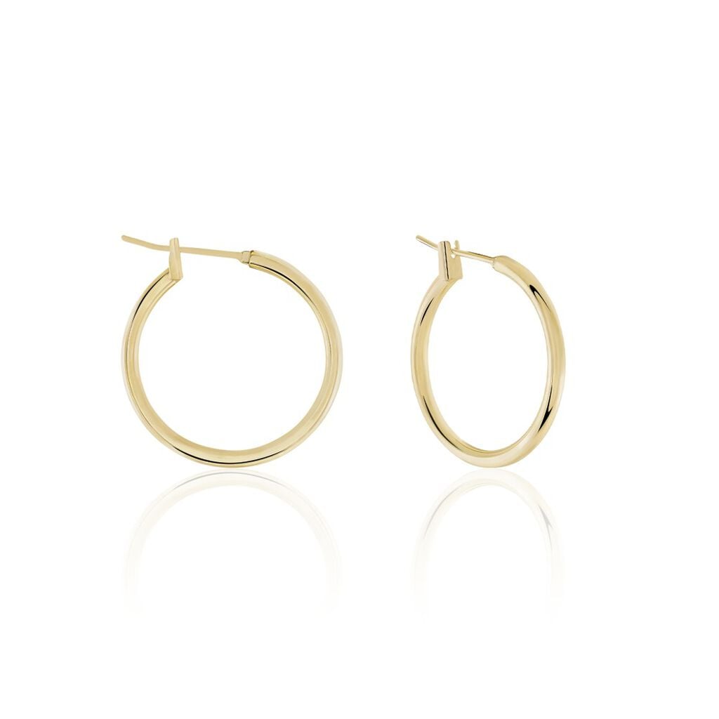 Cr&eacute;oles Ada Plaqu&eacute; Or Jaune - Boucles d'oreilles cr&eacute;oles Femme | Histoire d&rsquo;Or