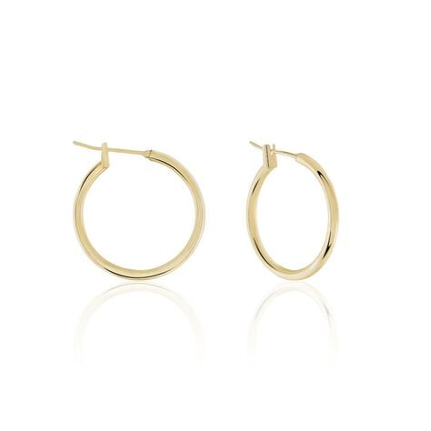 Cr&eacute;oles Ada Plaqu&eacute; Or Jaune - Boucles d'oreilles cr&eacute;oles Femme | Histoire d&rsquo;Or