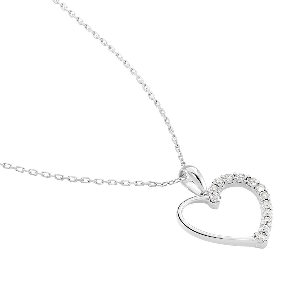 Collier Chlora Or Blanc Diamant - Colliers Femme | Histoire d&rsquo;Or