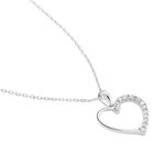 Collier Chlora Or Blanc Diamant - Colliers Femme | Histoire d&rsquo;Or