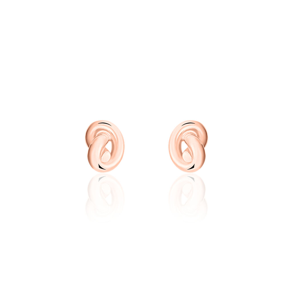 Boucles D'oreilles Puces Ania Argent Rose - Boucles d'oreilles fantaisie Femme | Histoire d’Or