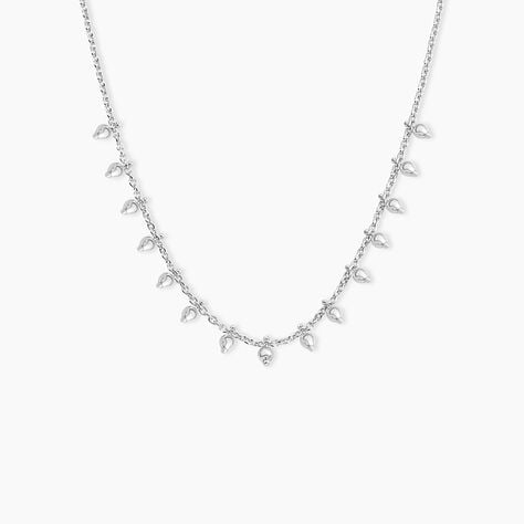 Collier Fancy Argent Blanc - Colliers fantaisie Femme | Histoire d&rsquo;Or