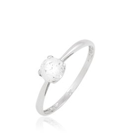 Bague Ornelle Or Blanc Oxyde De Zirconium - Bagues avec pierre Femme | Histoire d’Or