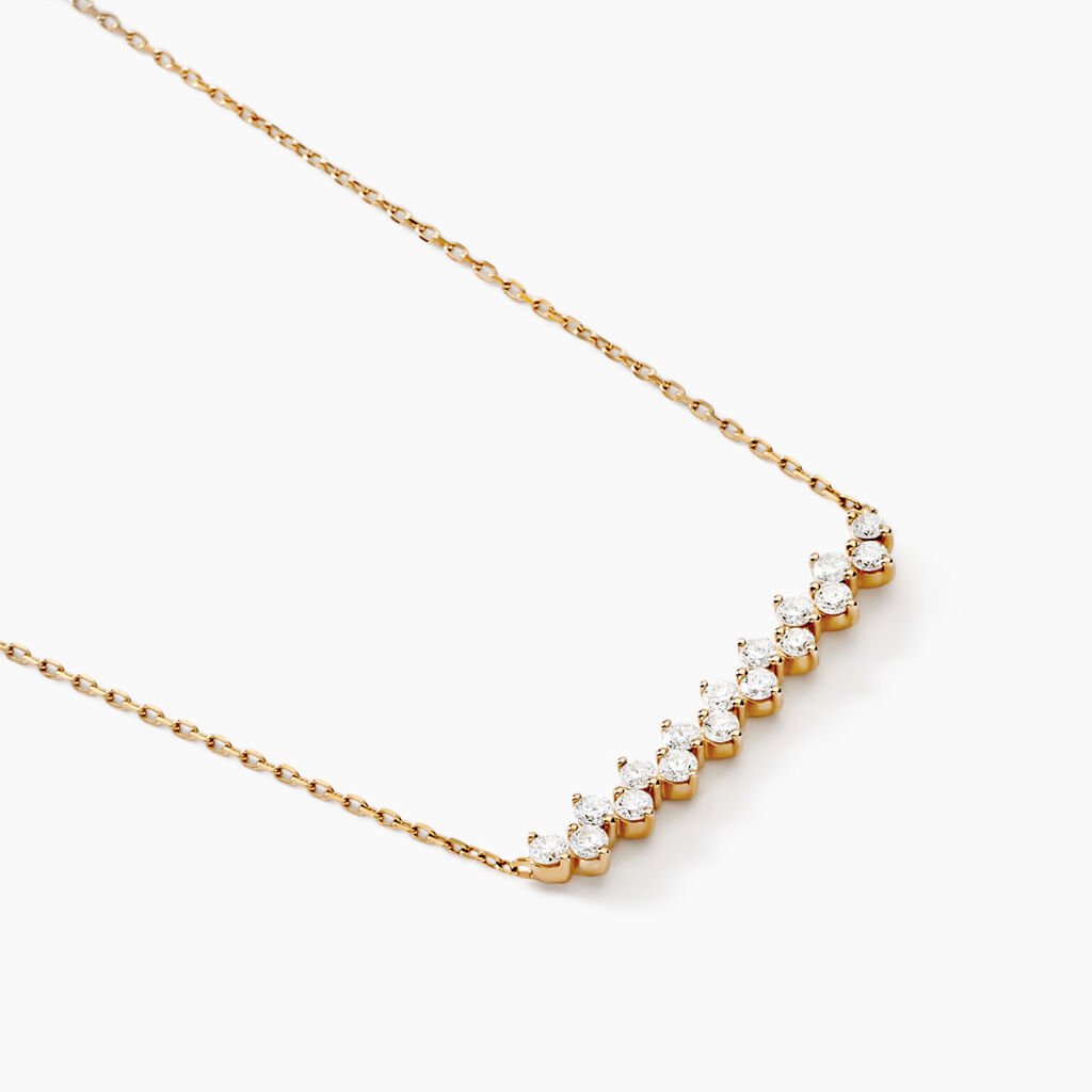 Collier Jodene Or Jaune Diamant Synthétique - Colliers Femme | Histoire d’Or