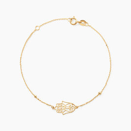Bracelet Meryne Or Jaune - Bracelets Main de Fatma Femme | Histoire d’Or