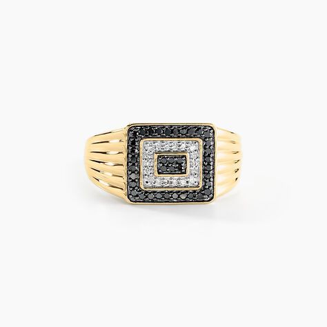 Chevalière Luukas Or Jaune Diamant - Chevalières Homme | Histoire d’Or