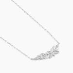 Collier Cesarine Argent Blanc Oxyde De Zirconium - Colliers fantaisie Femme | Histoire d&rsquo;Or
