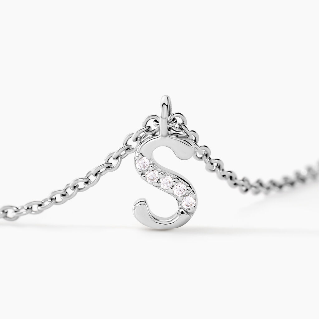 Collier Neruda Argent Blanc Oxyde De Zirconium - Colliers fantaisie Femme | Histoire d&rsquo;Or